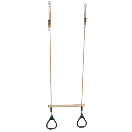 Ring trapeze with plastic rings