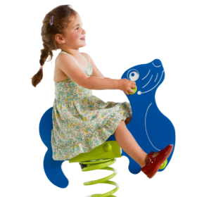 Spring toy in HDPE 'graphics'