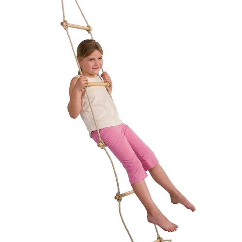 Wooden rungs rope ladder 'light'