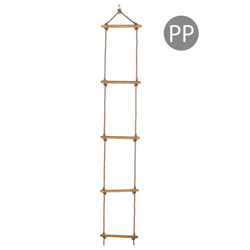 Wooden rungs rope ladder 'light'