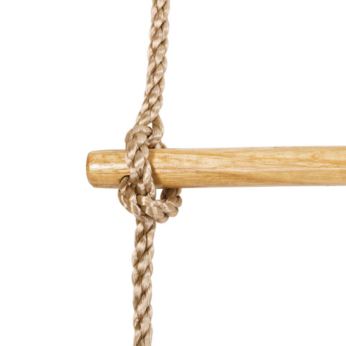 Wooden rungs rope ladder 'light'